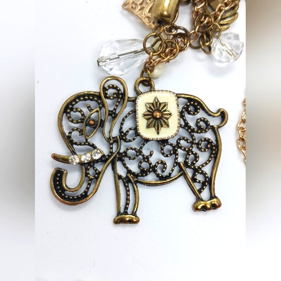 ELEPHANTS- 2 Elephant Themed Necklaces. Excellent condition.  Salvaged - Picture 13 of 14